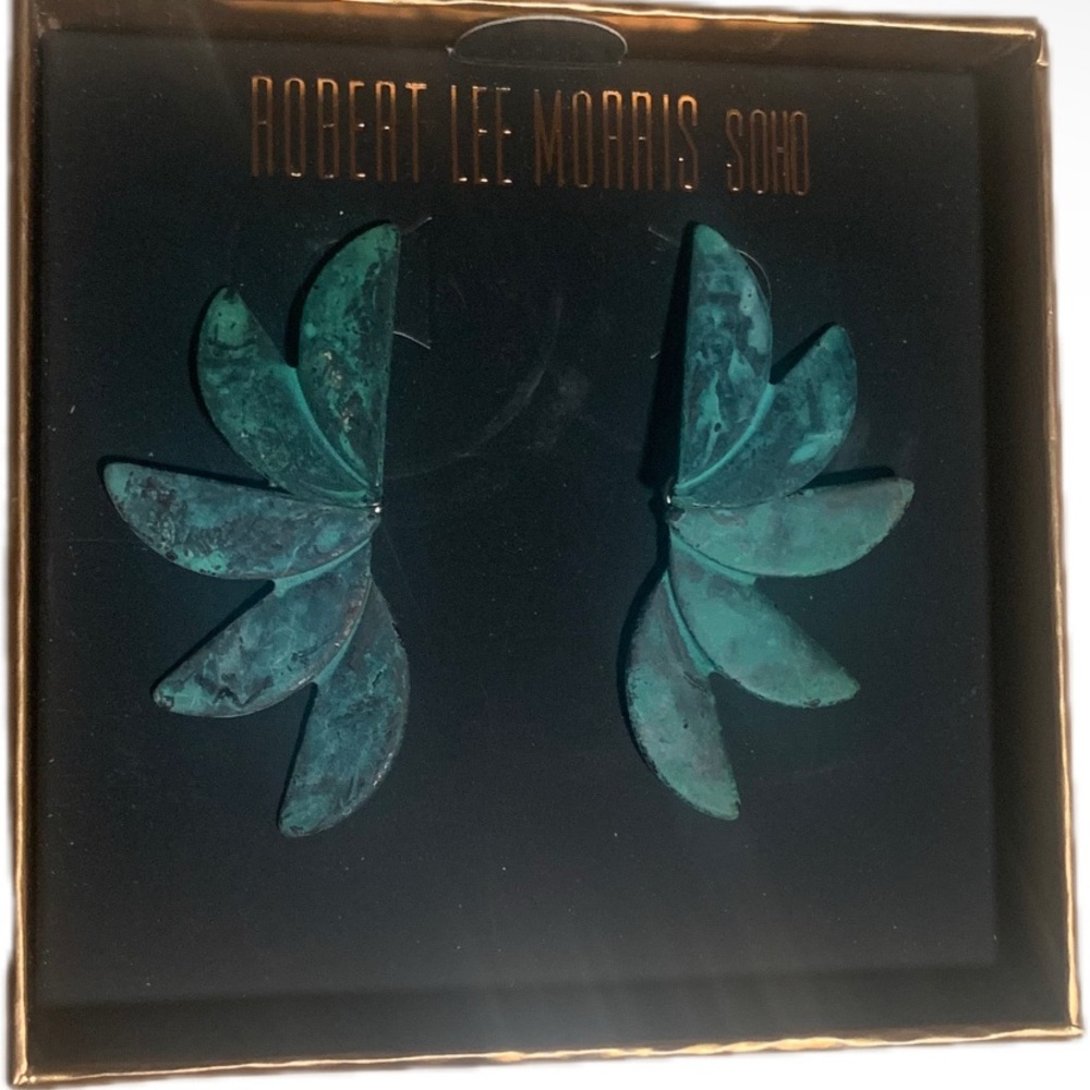 Robert Lee Morris Soho Teal Earrings.
